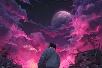 design your illustrated album cover art or music artwork