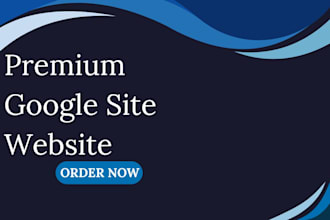design a responsive, modern website using google sites