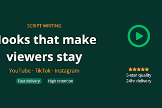 write a viral short form video script with scroll stopping hook