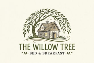 design a charming bed and breakfast logo