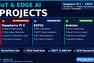 build raspberry pi, esp32 and arduino iot and edge ai projects