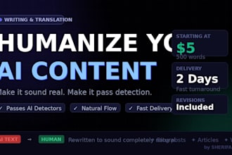 humanize and rewrite your ai text to sound natural