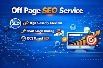 do off page SEO with high authority manual backlinks