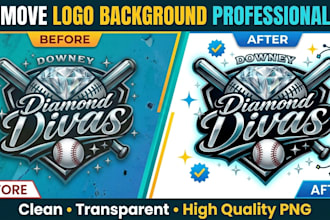 remove background from your logo and deliver transparent png