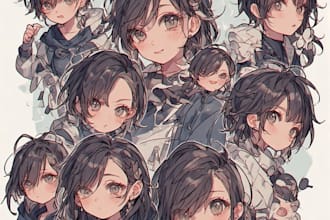 draw chibi art commissions adorable custom characters for you