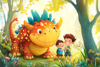 draw amazing 3d children book illustration and children
