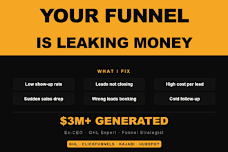 audit your funnel and fix whats killing your conversions
