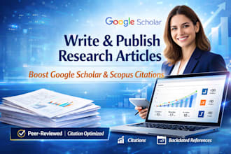 backdate, write and publish research article on google scholar or scopus journal
