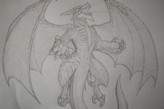 draw original monsters and creatures