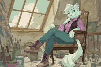 draw anime pfp, fanart, furry art in my style