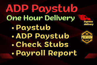 do pay stubs, adp paystub, check stubs, payroll, 1099 and w2