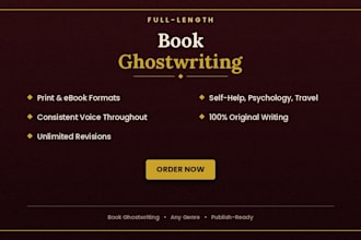 be your professional ebook writer for hire
