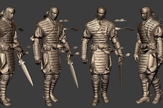 do 3d cosplay creation 3d mask design 3d cosplay model 3d wearable cosplay armor