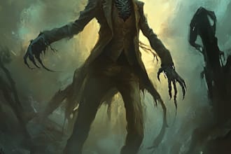 do horror character art and fantasy horror character design