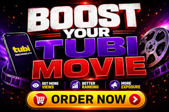 do organic tubi movie promotion to increase movie viewers and ranking