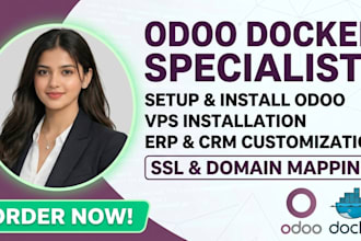 setup, install odoo on vps using docker customize erpnext odoo and CRM systems