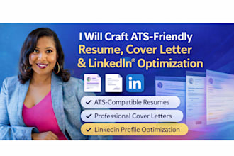 craft professional ats resume for all industries, cover letter and linkedin opt