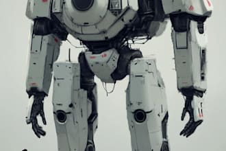 do 3d model the robot and mecha