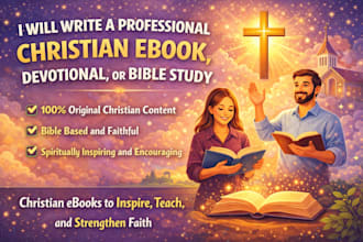 write a professional christian ebook, devotional, or bible study