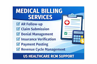 medical billing, ar follow up, denial management and revenue cycle management