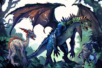 draw your oc and dnd creature illustration