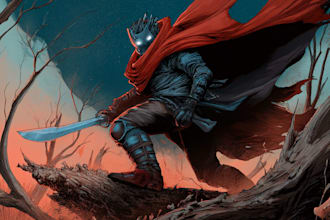 illustrate your character in comic book art style