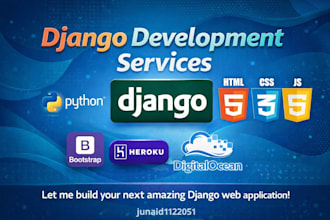 develop and deploy django website with full backend functionality