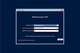 install and configure windows server