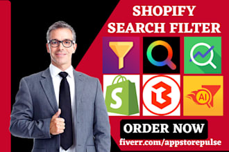 setup shopify search filter smart product xcloud searchanise boostai rapid