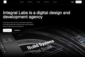 design a landing, brand home page in figma, website ui ux, figma website mockup