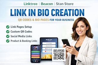 create linktree instagram beacon stan store qr code linkinbio  for your business