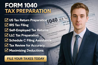 prepare your US tax return and form 1040 irs filing