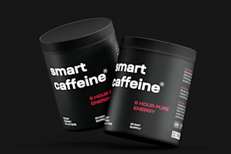design premium supplement packaging and bottle label design