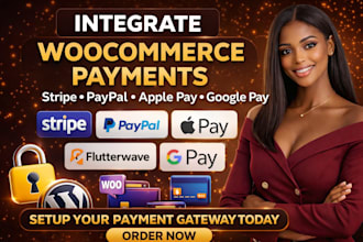 integrate stripe, paypal, apple pay, google pay for woocommerce checkout page