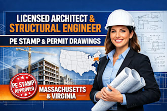 licensed architect, structural engineering pe stamp for massachusetts, virginia