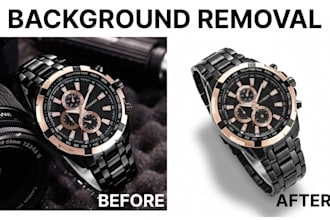 perform professional product image background removal and cleanup