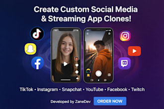 build a social media app like tiktok, news, or forum clone, social media app