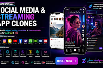 build a social media app like tiktok, news, or forum clone, social media app