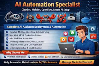 setup install clawbot, claw bot ai assistant , open claw moltbot lobsta mac mini