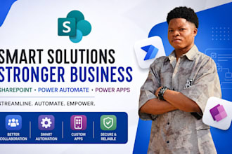 build sharepoint intranet portal, power automate, power apps, sharepoint site