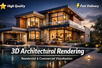 3d architectural rendering for residential and commercial building visualization