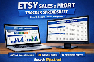 create an automated etsy seller sales tracker in excel or google sheets