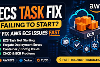 fix AWS ecs task failing to start fast