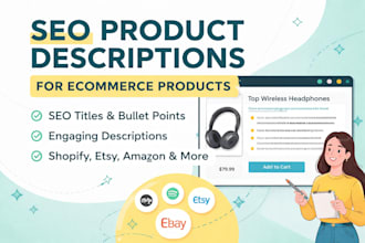 write SEO product descriptions for ecommerce products