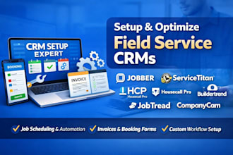 setup jobber hcp servicetitan bookingkoala buidertrend jobtread companycan CRM