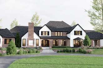 create sketchup 3d model and interior or exterior architecture renders