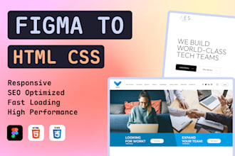 convert figma to HTML responsive website