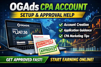 help you create and get approved for an ogads CPA account