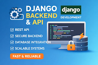 develop a django backend for your web app