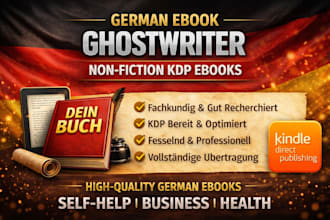 ghostwrite german ebook, non fiction KDP ghost book writer